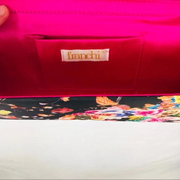 Bag/clutch with long gold chain - Picture 3 of 7